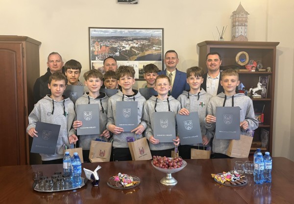 Brązowi medaliści z Chełmży. Sportowy sukces i spotkanie w ratuszu