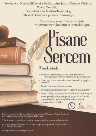 Pisane Sercem. Konkurs literacki dla seniorów
